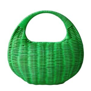 Kate Spade x Target Crescent Green Wicker Bag new with tags collab